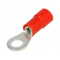 BM 00119; Ring terminal; M4; Ø: 4.3mm; 0.25÷1.5mm2; crimped; for cable; red; BM GROUP
