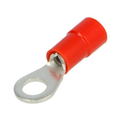 BM 00119; Ring terminal; M4; Ø: 4.3mm; 0.25÷1.5mm2; crimped; for cable; red; BM GROUP