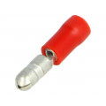 BM 00130; Terminal: round; male; Ø: 4mm; 0.25÷1.5mm2; crimped; for cable; red; BM GROUP