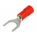BM 00132; Fork terminal; M6; Ø: 6.2mm; 0.25÷1.5mm2; crimped; for cable; red; BM GROUP