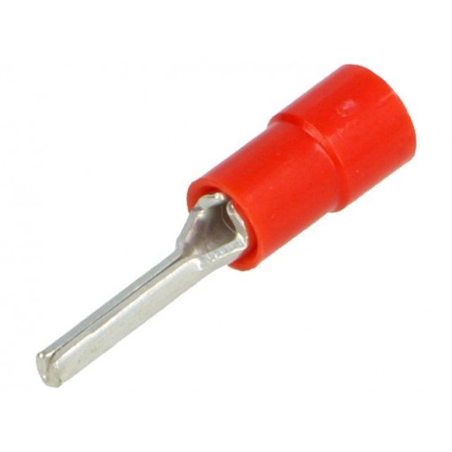 BM 00150; Wire pin terminal; Ø: 1.8mm; 0.25÷1.5mm2; crimped; for cable; red; BM GROUP