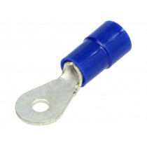 BM 00201; Ring terminal; M2,5; Ø: 2.6mm; 1.5÷2.5mm2; crimped; for cable; blue; BM GROUP