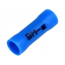 BM 00262; Butt splice; insulated; copper; Insulation: PVC; 1.5÷2.5mm2; BM GROUP