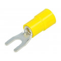 BM 00320; Fork terminal; M4; Ø: 4.2mm; 4÷6mm2; crimped; for cable; insulated; BM GROUP