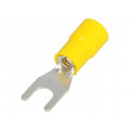 BM 00326; Fork terminal; M5; Ø: 5.2mm; 4÷6mm2; crimped; for cable; insulated; BM GROUP
