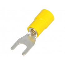BM 00326; Fork terminal; M5; Ø: 5.2mm; 4÷6mm2; crimped; for cable; insulated; BM GROUP