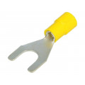 BM 00338; Fork terminal; M8; Ø: 8.2mm; 4÷6mm2; crimped; for cable; insulated; BM GROUP