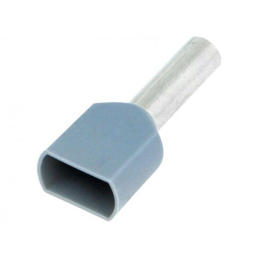 BM 00560; Bootlace ferrule; insulated,double; copper; 4mm2; 12mm; tinned; BM GROUP