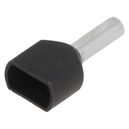 BM 00656; Bootlace ferrule; insulated,double; copper; 1.5mm2; 8mm; tinned; BM GROUP