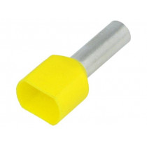 BM 00661; Bootlace ferrule; insulated,double; copper; 6mm2; 14mm; tinned; BM GROUP