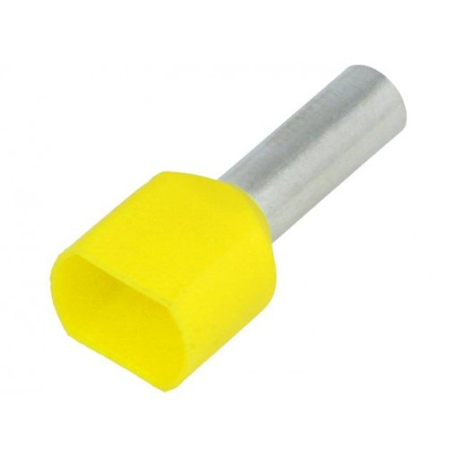 BM 00661; Bootlace ferrule; insulated,double; copper; 6mm2; 14mm; tinned; BM GROUP