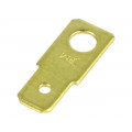 BM 01002; Terminal: flat; 6.3mm; 0.8mm; male; M4; non-insulated; screw; brass; BM GROUP