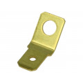 BM 01005; Terminal: flat; 6.3mm; 0.8mm; male; M4; non-insulated; screw; brass; BM GROUP