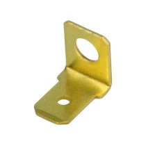 BM 01009; Terminal: flat; 6.3mm; 0.8mm; male; M4; non-insulated; screw; brass; BM GROUP