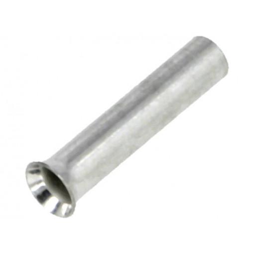 BM 01505; Bootlace ferrule; non-insulated; copper; 1.5mm2; 10mm; tinned; BM GROUP