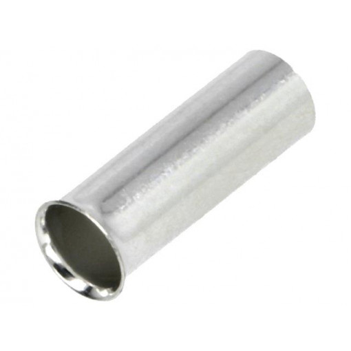 BM 01512; Bootlace ferrule; non-insulated; copper; 10mm2; 15mm; tinned; BM GROUP