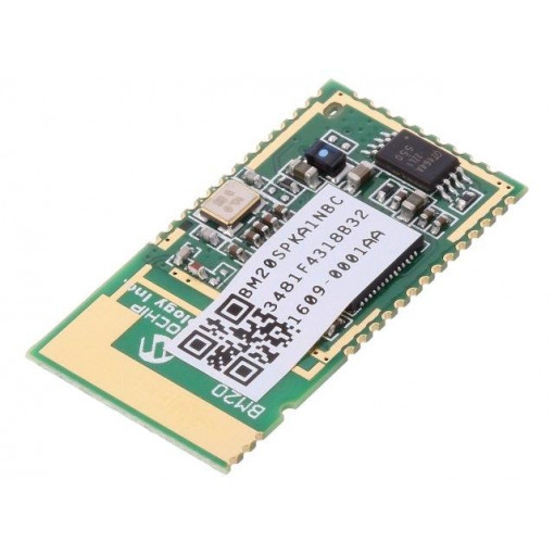 BM20SPKA1NBC-0001AA; Module: Bluetooth; Bluetooth Low Energy,Bluetooth® 5; SMD; audio; MICROCHIP TECHNOLOGY BM20SPKA1NBC-0001AA; Module: Bluetooth; Bluetooth Low Energy,Bluetooth® 5; SMD; audio; MICROCHIP TECHNOLOGY