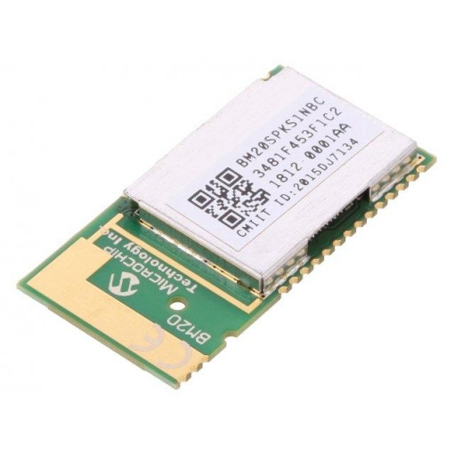 BM20SPKS1NBC-0001AA; Module: Bluetooth; Bluetooth Low Energy,Bluetooth® 5; SMD; audio; MICROCHIP TECHNOLOGY BM20SPKS1NBC-0001AA; Module: Bluetooth; Bluetooth Low Energy,Bluetooth® 5; SMD; audio; MICROCHIP TECHNOLOGY