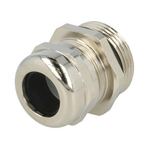 2525; Cable gland; M25; IP68; Mat: brass; Body plating: nickel; BM GROUP