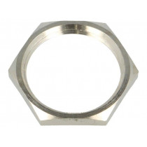 2698; Nut; PG11; brass; nickel; 21mm; Thread: PG; BM GROUP 2698; Nut; PG11; brass; nickel; 21mm; Thread: PG; BM GROUP