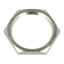 2700; Nut; PG16; brass; nickel; 26mm; Thread: PG; BM GROUP