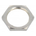 2720; Nut; M20; brass; nickel; 24mm; Thread: metric; Pitch: 1,5; BM GROUP