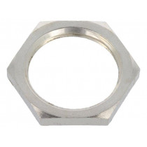 2720; Nut; M20; brass; nickel; 24mm; Thread: metric; Pitch: 1,5; BM GROUP