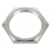 2725; Nut; M25; brass; nickel; 30mm; Thread: metric; Pitch: 1,5; BM GROUP