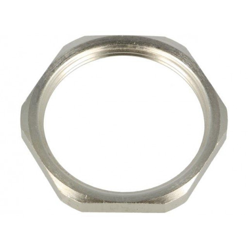 2740; Nut; M40; brass; nickel; 46mm; Thread: metric; Pitch: 1,5; BM GROUP