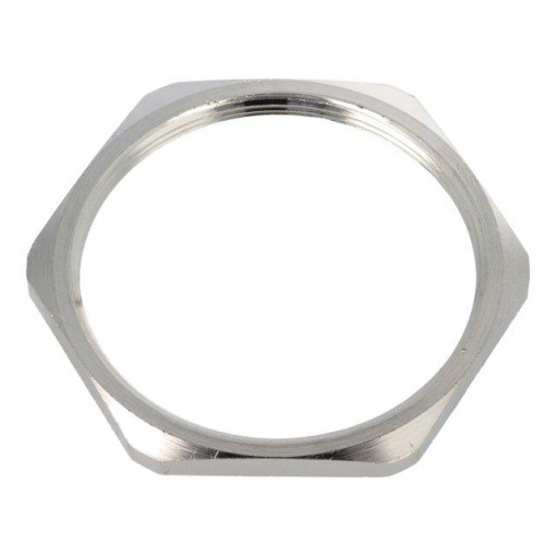 2763; Nut; M63; brass; nickel; 70mm; Thread: metric; Pitch: 1,5; BM GROUP