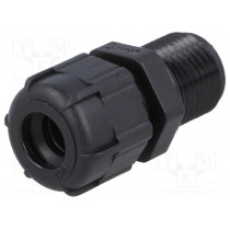 BM4009LN; Cable gland; with long thread; PG9; IP68; Mat: polyamide; black; BM GROUP