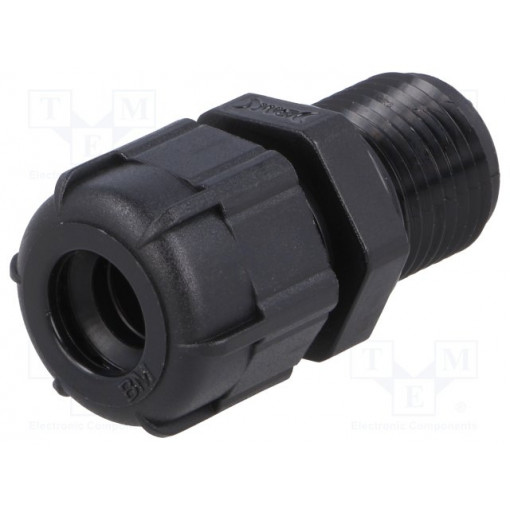 BM4009LN; Cable gland; with long thread; PG9; IP68; Mat: polyamide; black; BM GROUP