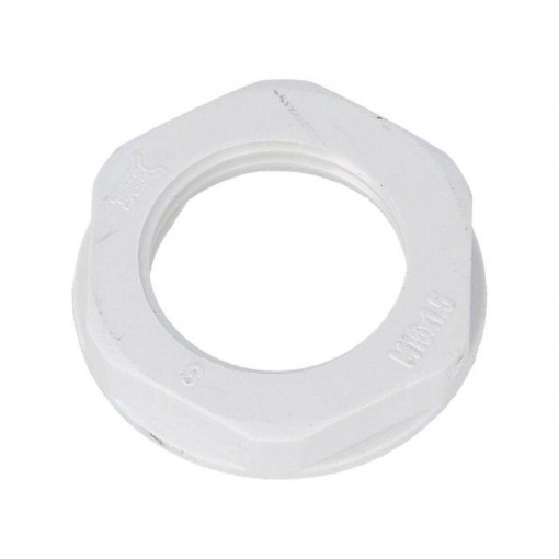 4817; Nut; M16; polyamide; 22mm; grey; Pitch: 1,5; BM GROUP