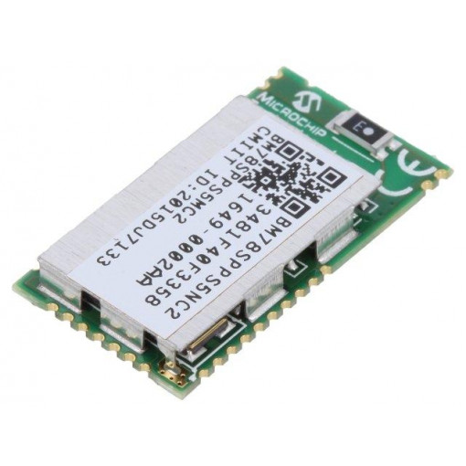 BM78SPPS5NC2-0002AA; Module: Bluetooth Classic / Low Energy; GPIO,I2C,UART; SMD; MICROCHIP TECHNOLOGY