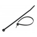 BMN1436; Cable tie; L: 140mm; W: 3.6mm; polyamide; 180N; black; Ømax: 33mm; BM GROUP