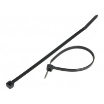BMN1436; Cable tie; L: 140mm; W: 3.6mm; polyamide; 180N; black; Ømax: 33mm; BM GROUP