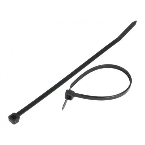 BMN1436; Cable tie; L: 140mm; W: 3.6mm; polyamide; 180N; black; Ømax: 33mm; BM GROUP