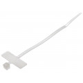 BMT21025; Cable tie; with label; L: 100mm; W: 2.5mm; polyamide; 80N; natural; BM GROUP
