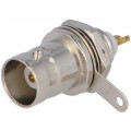 ; Socket; BNC; female; soldering; for panel mounting; 
