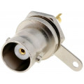 BNC-006-T; Socket; BNC; female; soldering; for panel mounting; teflon; NINIGI