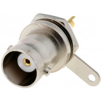 BNC-006-T; Socket; BNC; female; soldering; for panel mounting; teflon; NINIGI