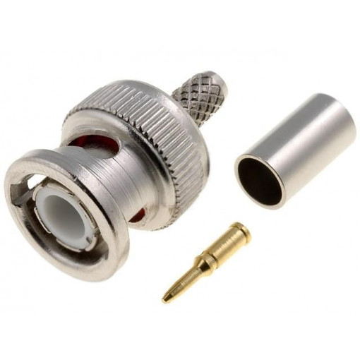 ; Plug; BNC; male; straight; 50Ω; B9907,RG141,RG58,URM43,URM76; 