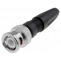 BNC-101; Plug; BNC; male; with strain relief; straight; 50Ω; screw terminal; NINIGI