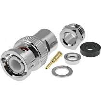 ; Plug; BNC; male; straight; 50Ω; B9907,RG223V,RG58; 5mm; for cable; 