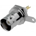 ; Socket; BNC; female; soldering; for panel mounting; 