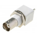 ; Socket; BNC; female; insulated; straight; THT; for panel mounting; 