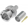 ; Plug; BNC; male; straight; 75Ω; RG62A; 6.15mm; crimped; for cable; 