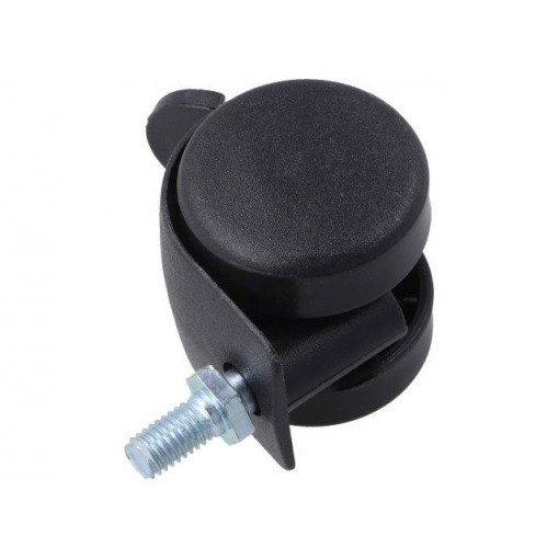 BPN 040 M8X15; Furniture wheel; Ø: 40mm; H: 44mm; torsional with lock,with lever; COLSON