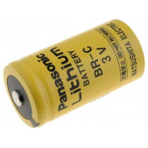 ; Battery: lithium; 3V; C; Ø26x50mm; 5000mAh; non-rechargeable; PANASONIC