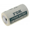 ; Battery: lithium; 3V; 1/2AA; Ø14.5x25mm; 850mAh; non-rechargeable; FDK